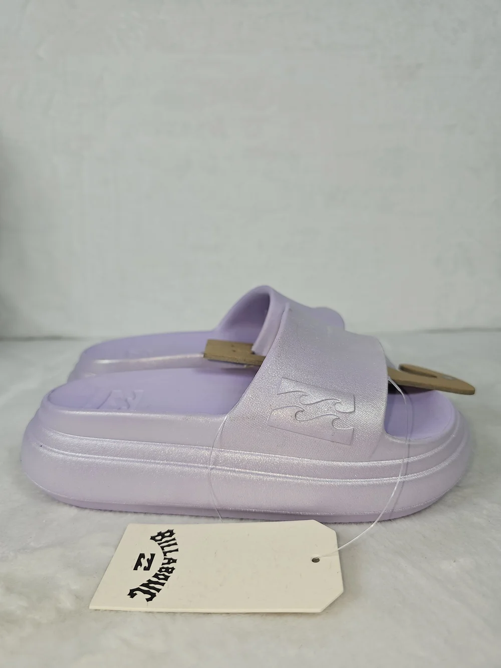 Billabong Kids Pink Glitter Cloud Cushion Platform Slide Sandals Size 1 Beach